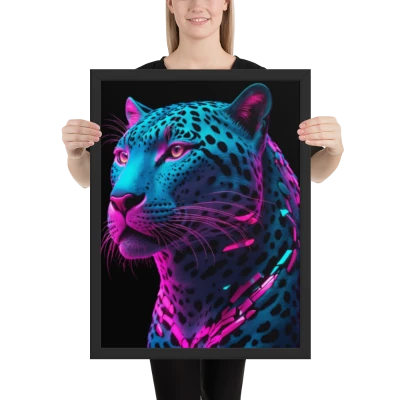 Gorgeous Jaguar Framed Matte Paper Poster